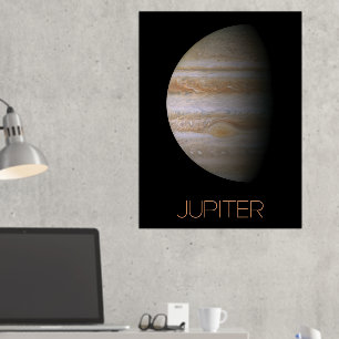 Outer Space, Galaxy, Solar System, Planet Jupiter Foil Prints