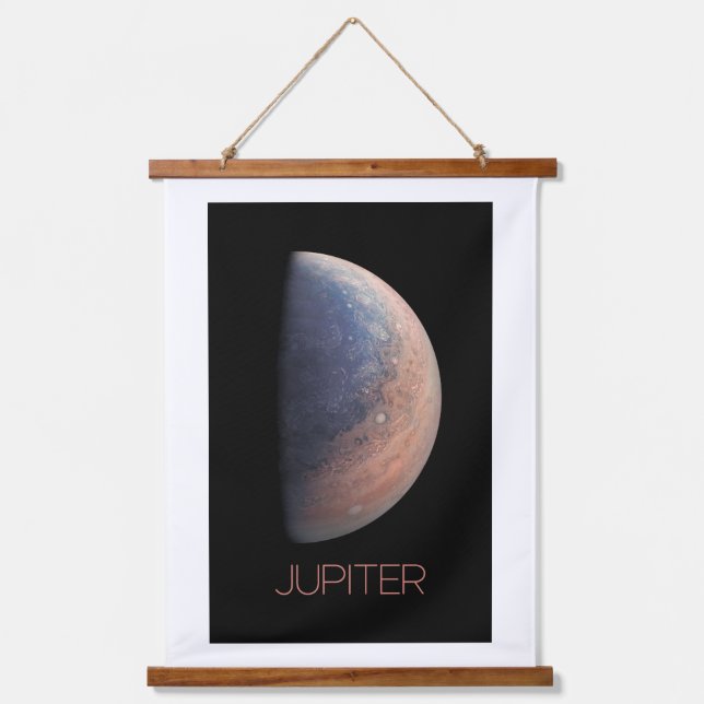 Outer Space, Galaxy, Solar System, Planet Jupiter Hanging Tapestry (Front)