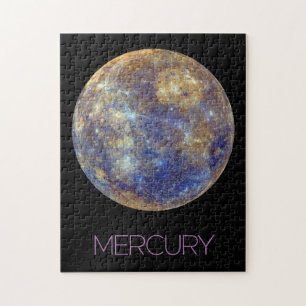Outer Space, Galaxy, Solar System, Planet Mercury Jigsaw Puzzle
