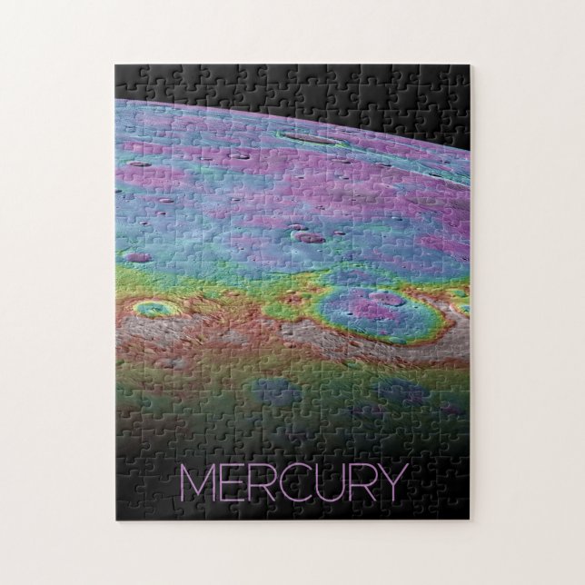 Outer Space, Galaxy, Solar System, Planet Mercury Jigsaw Puzzle (Vertical)