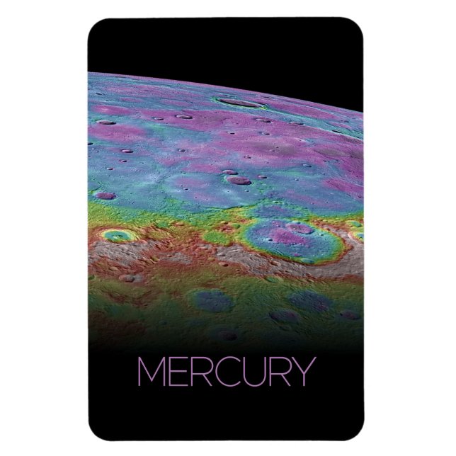 Outer Space, Galaxy, Solar System, Planet Mercury Magnet (Vertical)