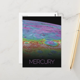Outer Space, Galaxy, Solar System, Planet Mercury Postcard