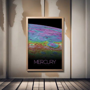 Outer Space, Galaxy, Solar System, Planet Mercury Poster