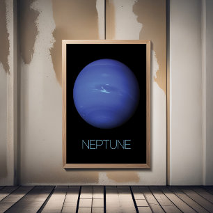 Outer Space, Galaxy, Solar System, Planet Neptune Poster