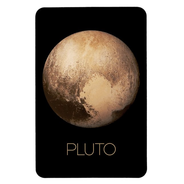 Outer Space, Galaxy, Solar System, Planet Pluto Magnet (Vertical)