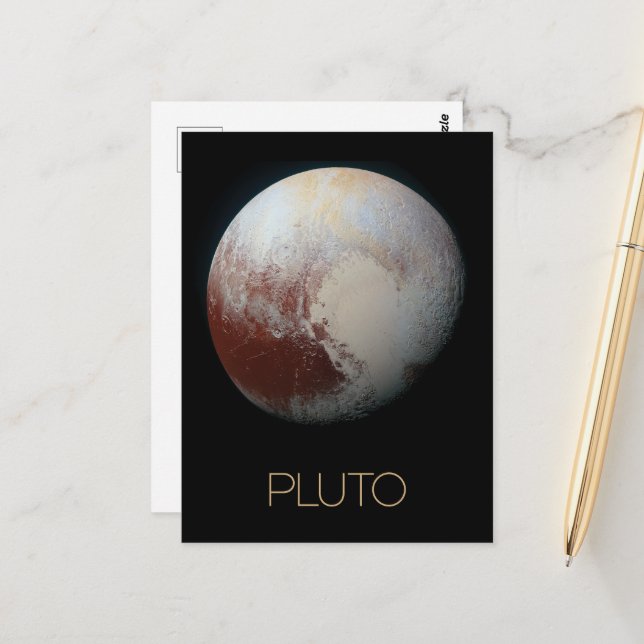 Outer Space, Galaxy, Solar System, Planet Pluto Postcard (Front/Back In Situ)