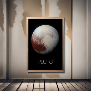 Outer Space, Galaxy, Solar System, Planet Pluto Poster