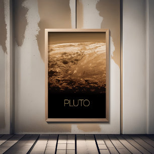 Outer Space, Galaxy, Solar System, Planet Pluto Poster