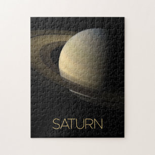 Outer Space, Galaxy, Solar System, Planet Saturn Jigsaw Puzzle