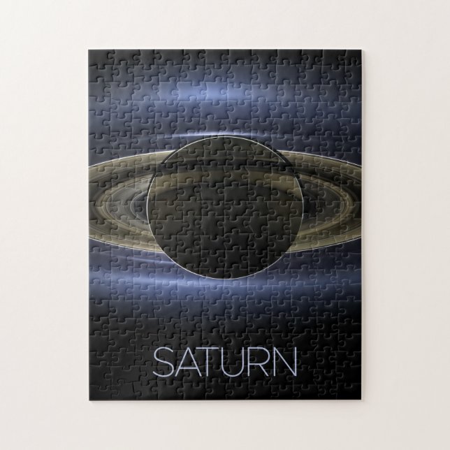 Outer Space, Galaxy, Solar System, Planet Saturn Jigsaw Puzzle (Vertical)