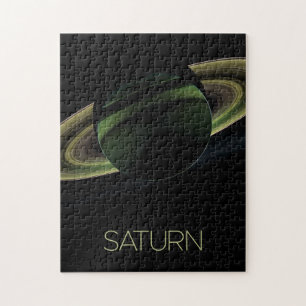 Outer Space, Galaxy, Solar System, Planet Saturn Jigsaw Puzzle