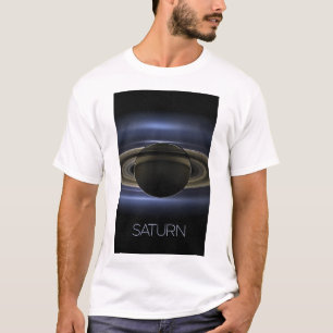 Outer Space, Galaxy, Solar System, Planet Saturn T-Shirt