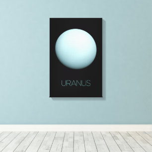 Outer Space, Galaxy, Solar System, Planet Uranus Canvas Print