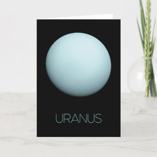 Outer Space, Galaxy, Solar System, Planet Uranus Card