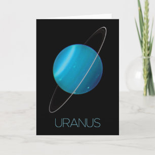 Outer Space, Galaxy, Solar System, Planet Uranus Card