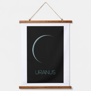 Outer Space, Galaxy, Solar System, Planet Uranus Hanging Tapestry