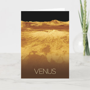 Outer Space, Galaxy, Solar System, Planet Venus Card