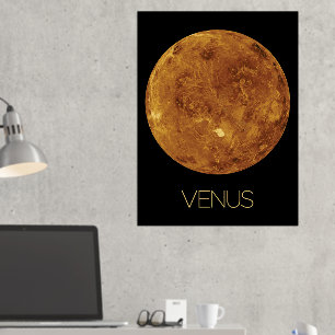 Outer Space, Galaxy, Solar System, Planet Venus Foil Prints