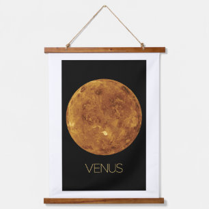 Outer Space, Galaxy, Solar System, Planet Venus Hanging Tapestry