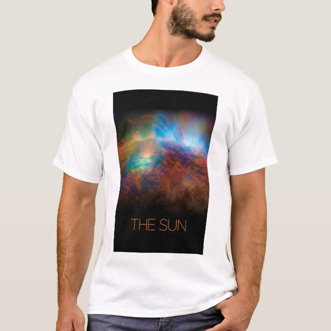 Outer Space, Galaxy, Solar System, Stars, The Sun T-Shirt (Front)