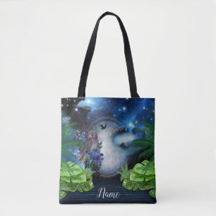 Outer Space Galaxy Wedding Tote Bag