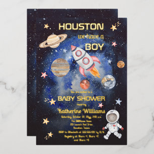 Outer Space Houston We Have a Boy Baby Shower