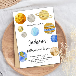 Outer space Invitation, Outer Space Birthday Invitation