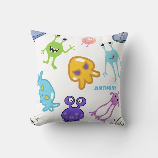 Outer Space Kid Room Cushion (Front)