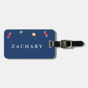 Outer Space Kids Luggage Tag