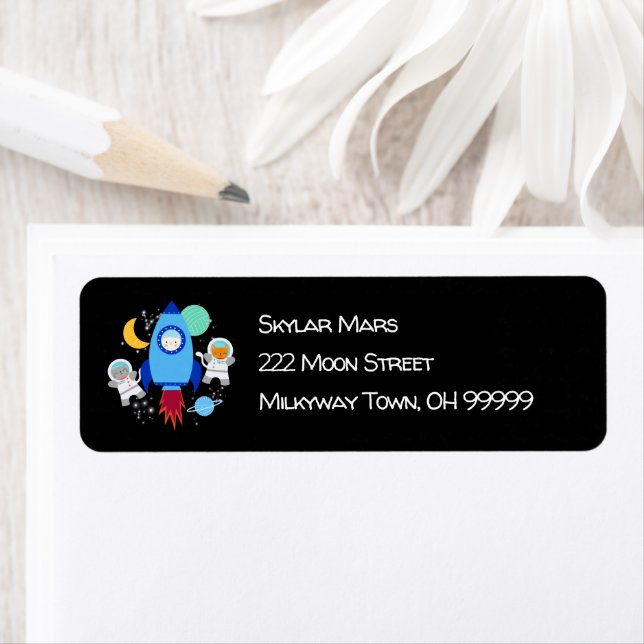 Outer Space Kittens Cat Astronaut Kids Rocket Ship (Insitu)