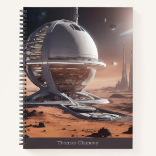 Outer Space Laboratory Custom Notebook