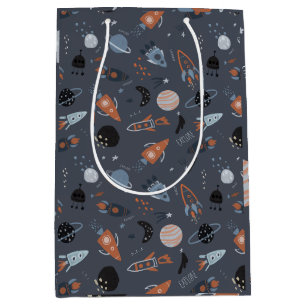Outer space liftoff medium gift bag