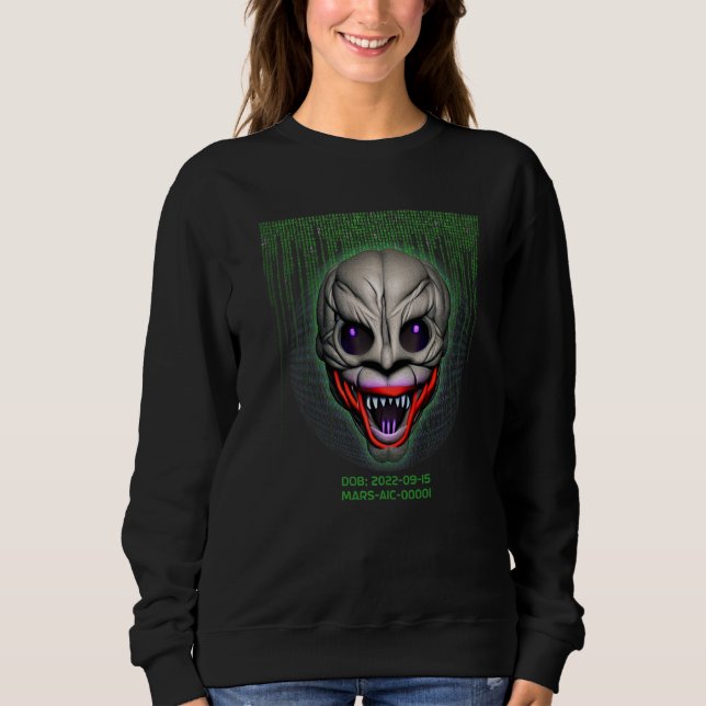 Outer Space Mars Villain Alien Character MARS AIC  Sweatshirt (Front)