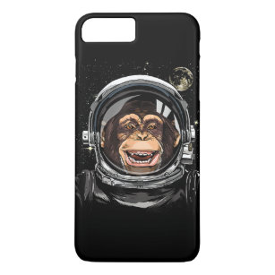 Outer Space Monkey Astronaut Wild Zoo Animal Face  Case-Mate iPhone Case