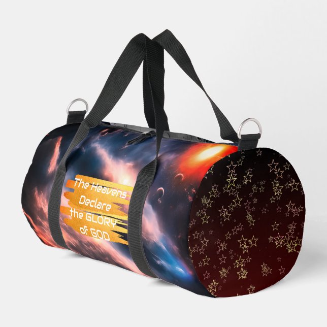 Outer Space Moon Print Cut Sew Bag (Left Corner)