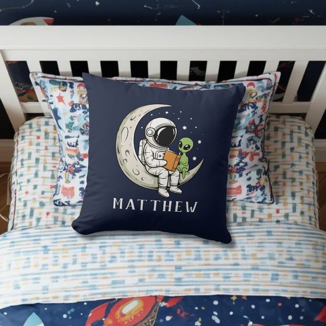 Outer Space Navy Blue Kid's Room Cushion (Creator Uploaded)