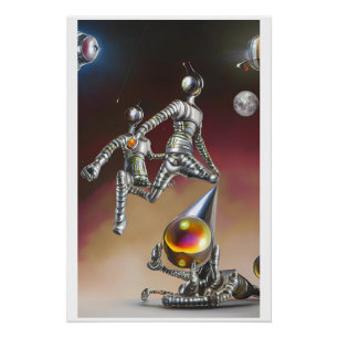 Outer Space Olympians Poster