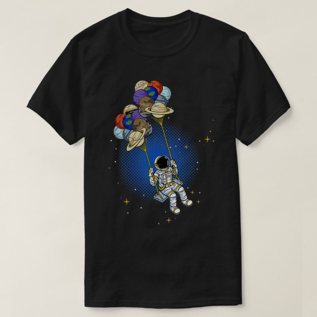 Outer Space Planet Moon Astronomy Cosmonaut Gift A T-Shirt (Design Front)