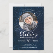 Outer Space Planets 1st Birthday Blast off