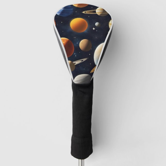 Outer Space Planets 2 Golf Head Cover (Front)