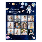 Outer Space Planets Birthday Photo Milestone Sign