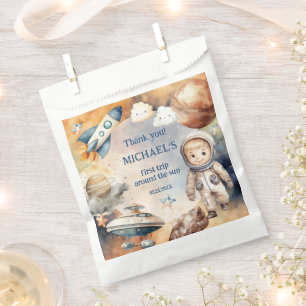 Outer Space Planets Boy First Birthday Favour Bag