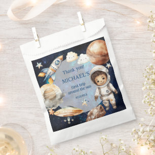 Outer Space Planets Boy First Birthday Favour Bag