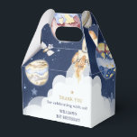 Outer Space Planets Boy Galaxy First Trip Birthday Favour Box<br><div class="desc">Outer Space Planets Boy Galaxy First Trip Birthday Favour Box</div>
