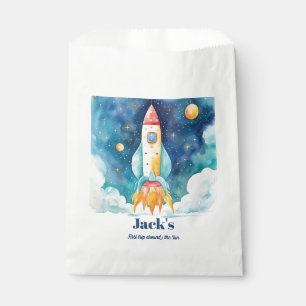 Outer Space Planets First Birthday  Favour Bags
