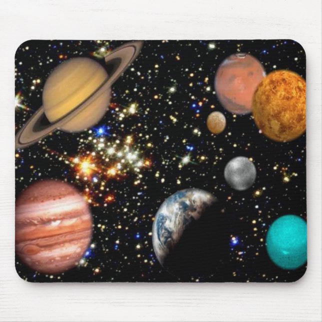 Outer space planets galaxy mouse mat (Front)