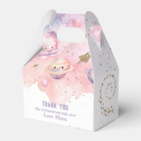 Outer Space planets Pink girl birthday