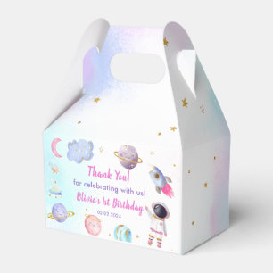 Outer Space Planets & Rocket Ship Birthday Party Favour Box