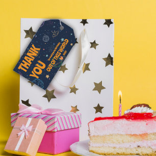 Outer Space Planets Stars Birthday Favour Thank Yo Gift Tags