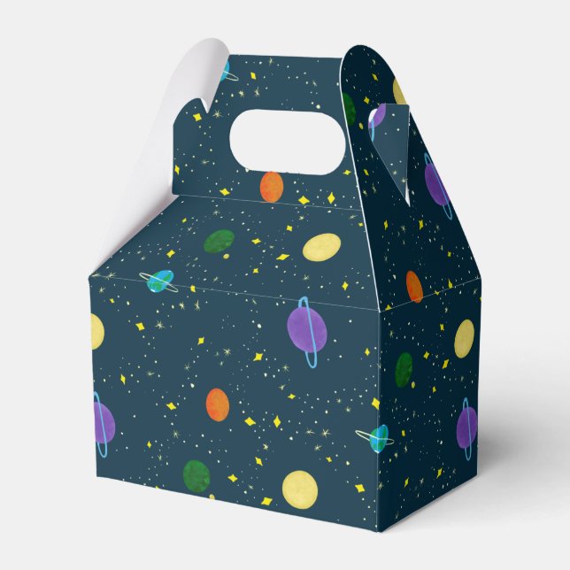 Outer Space Planets & Stars in Unknown Galaxy Favour Box (Front Side)